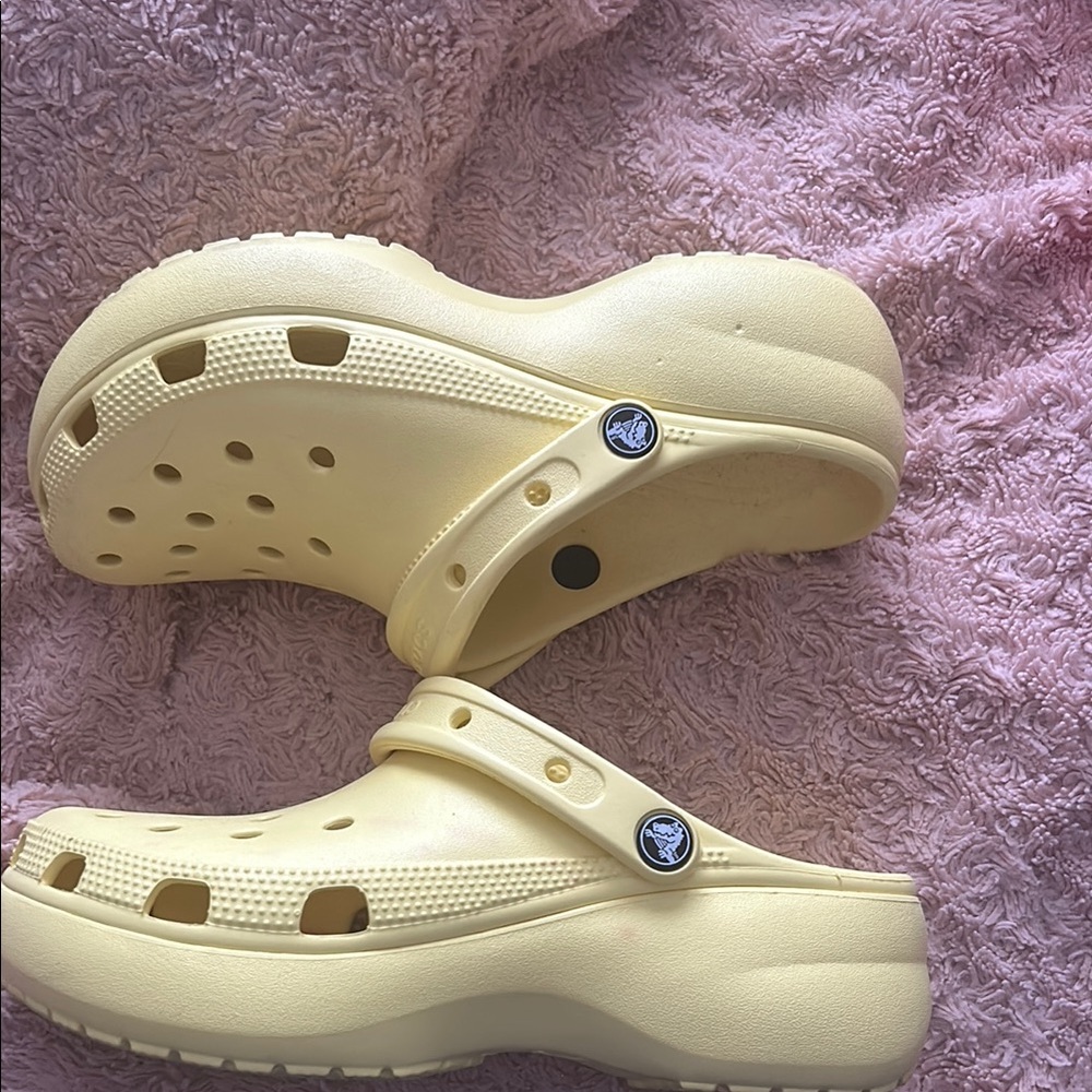 Classic Yellow Platform Clogs